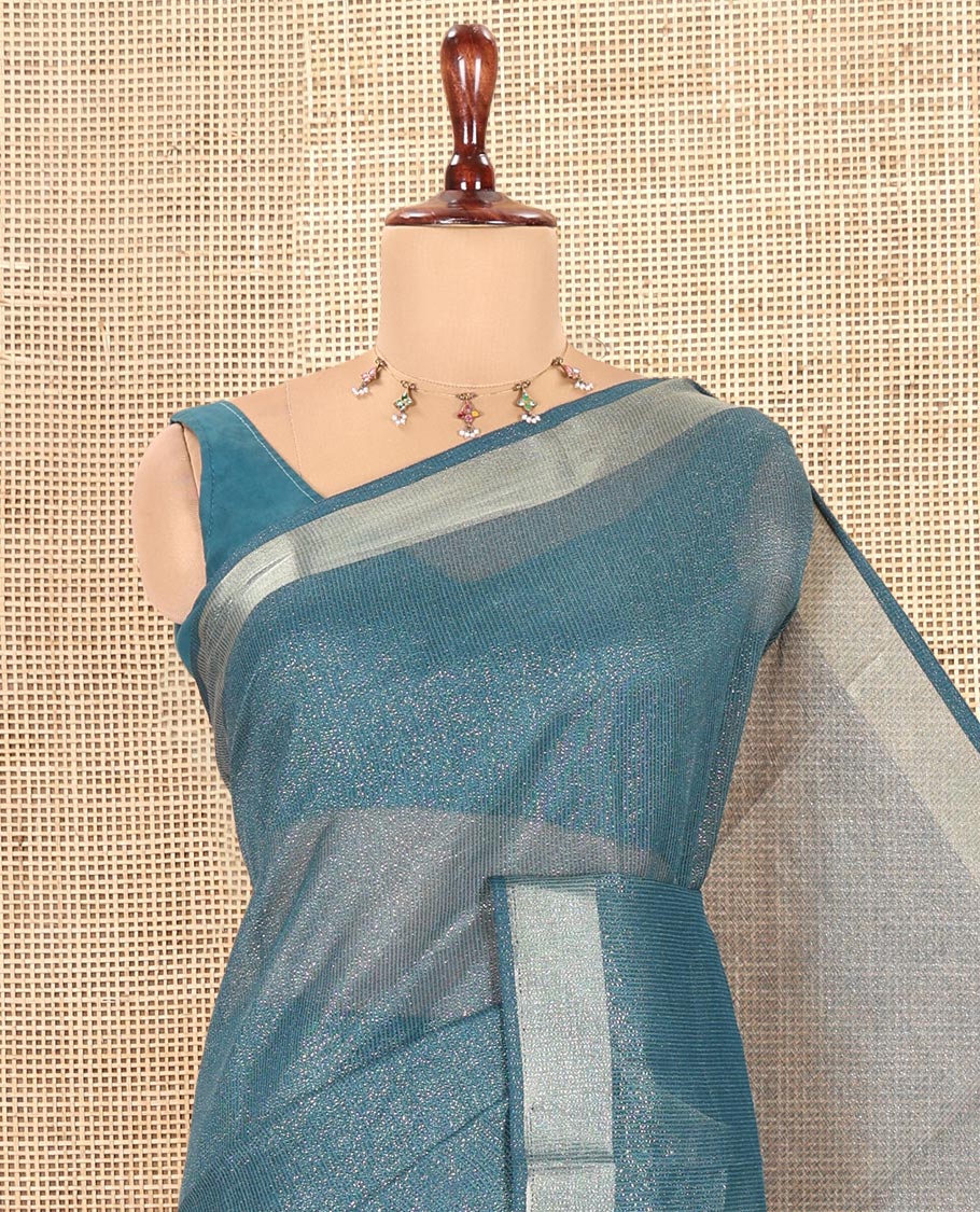 Rama Linen Cotton Saree