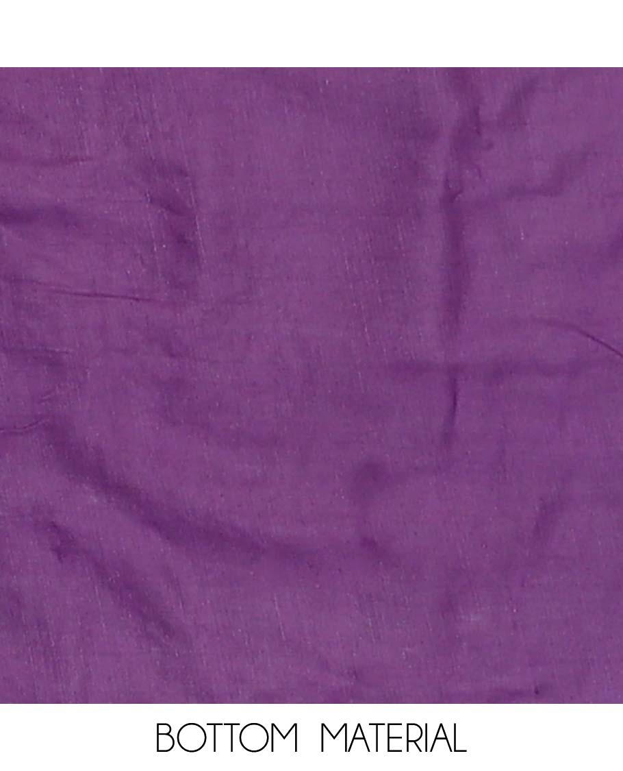 Green material chudidar set, sequins and thread embroidered top, contrast plain bottom, and scallop embroidered dupatta