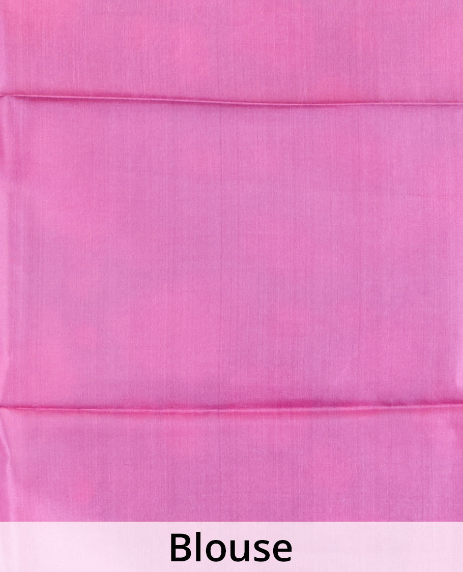 Green Pichwai lotus motifs printed silk saree, contrast plain border, and Pichwai lotus motifs printed pallu