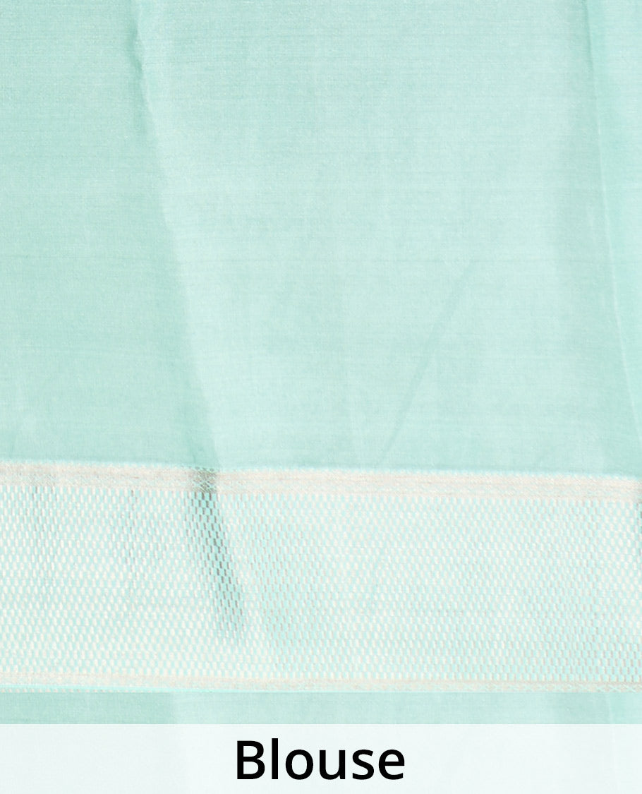 Green floral jaal jacquard Mysore silk saree, traditional zari border, and jaal pallu