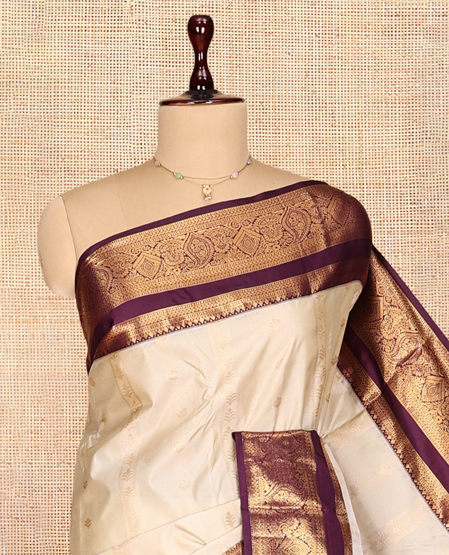 Cream Gift Saree