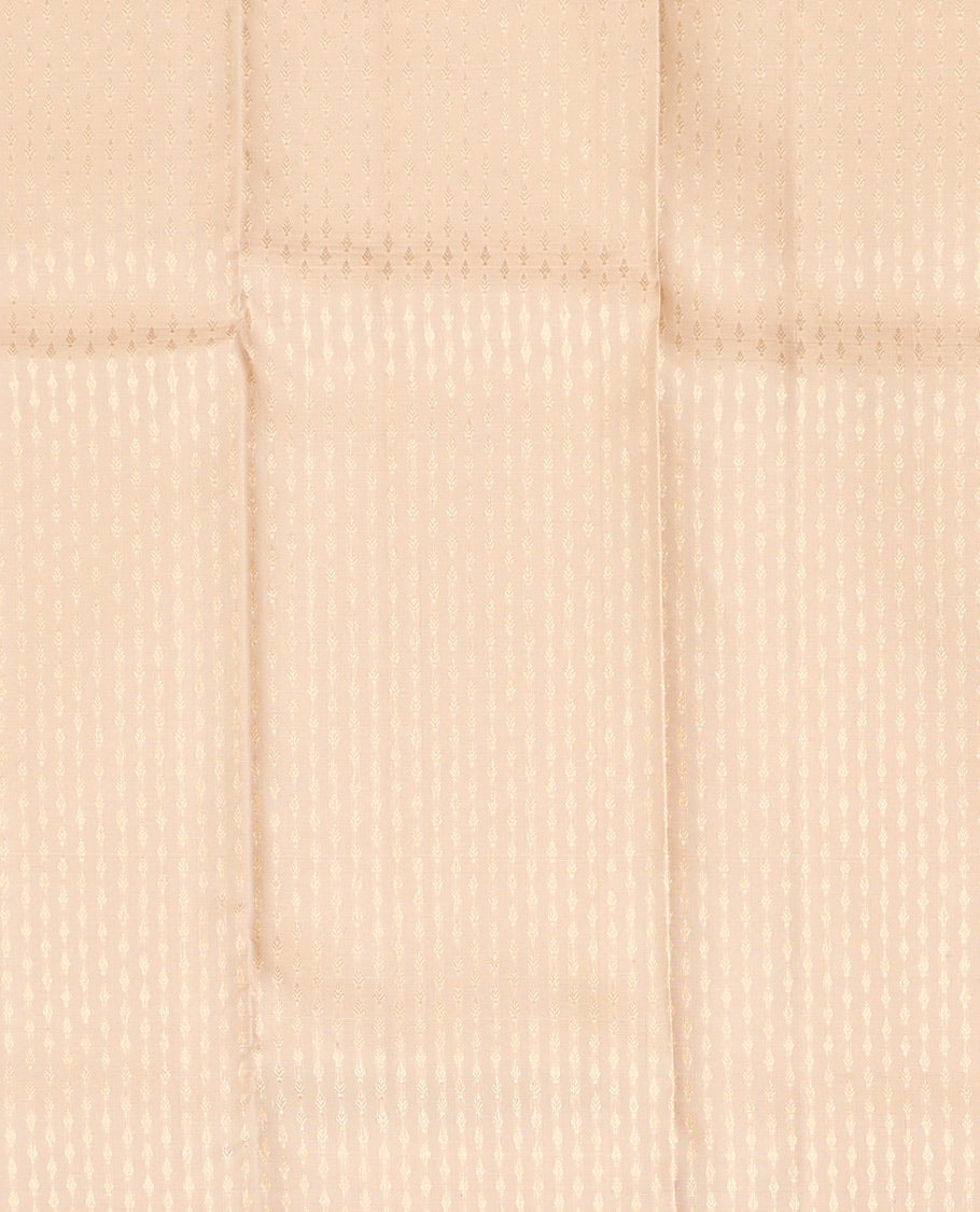 Cream Pure Silk Half Saree