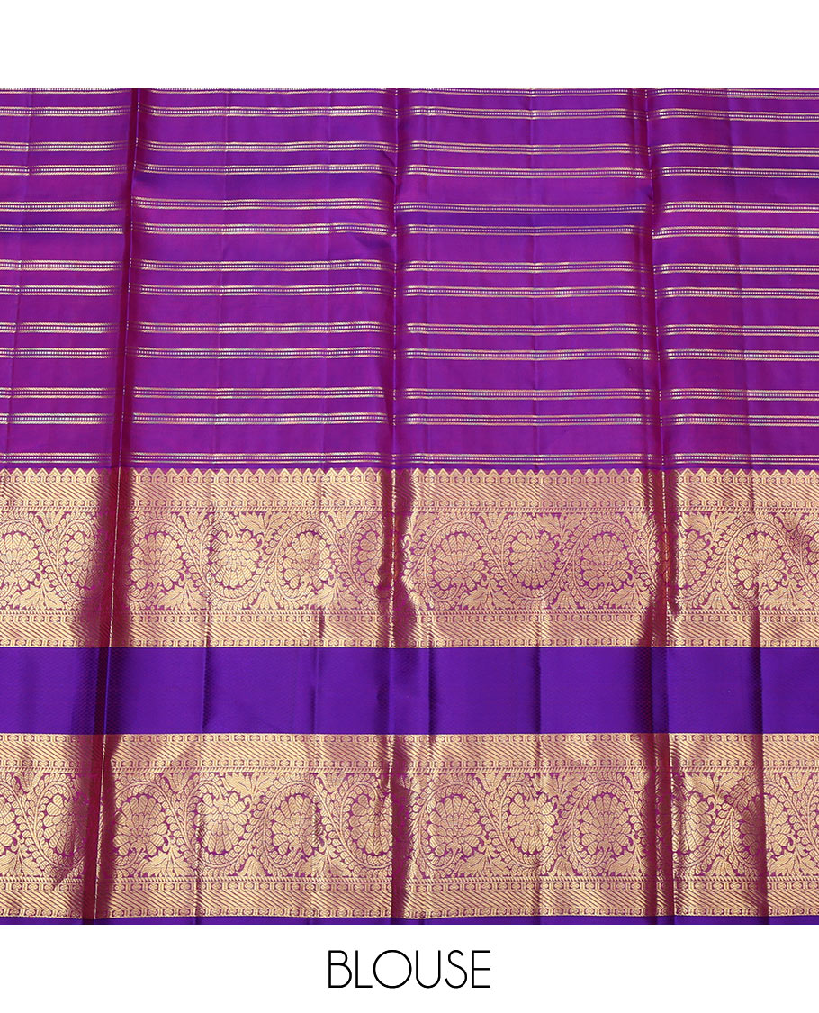Red Pure Silk Pavadai Material Set