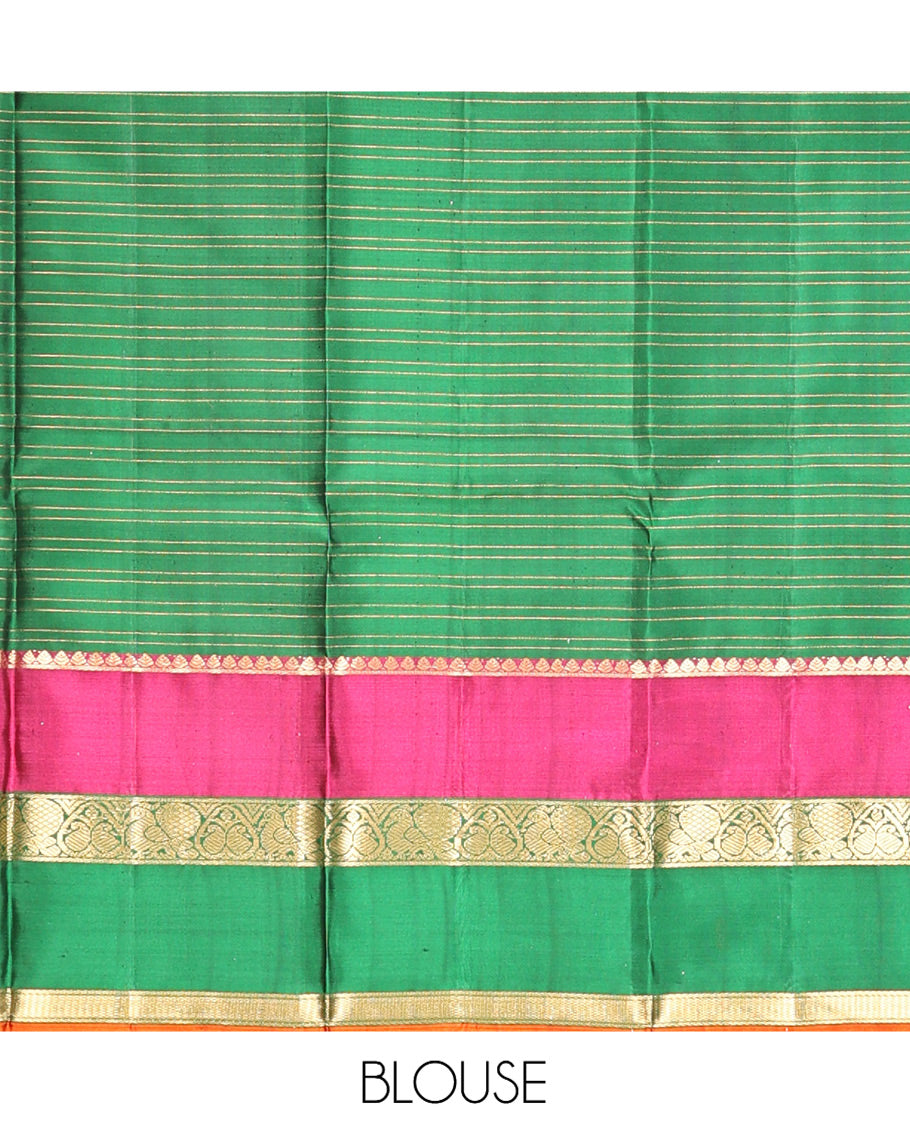 Yellow Mayuri Soft Silk Saree
