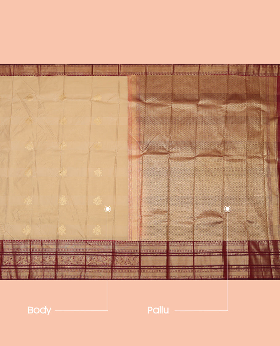 Sandal Stripes Budget Silk Saree