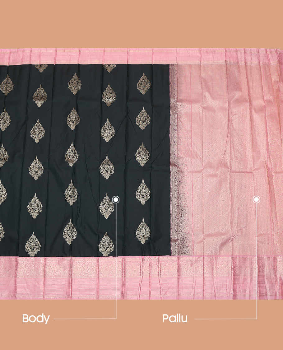 Green Zari Butta Budget Silk Saree