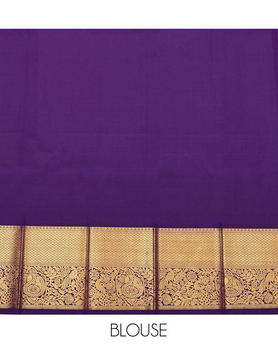 Yellow Budget Silk Saree, Beautified with Zari Buttas, Complemented by a Contrast Traditional Zari Border, Intricate Pallu, and Contrast Blouse