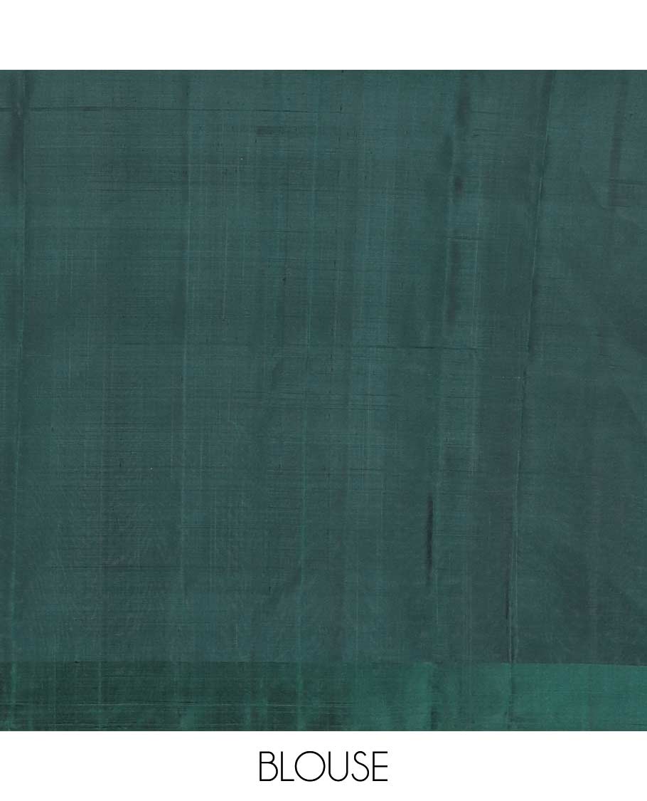 Maroon zari buttas silk mix saree, contrast zari design border & pallu of floral jaal designs