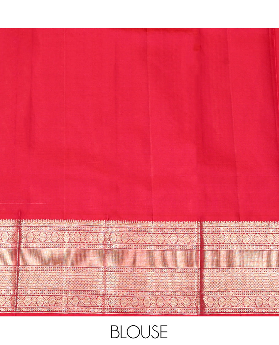 Cream Pure Silk Half Saree