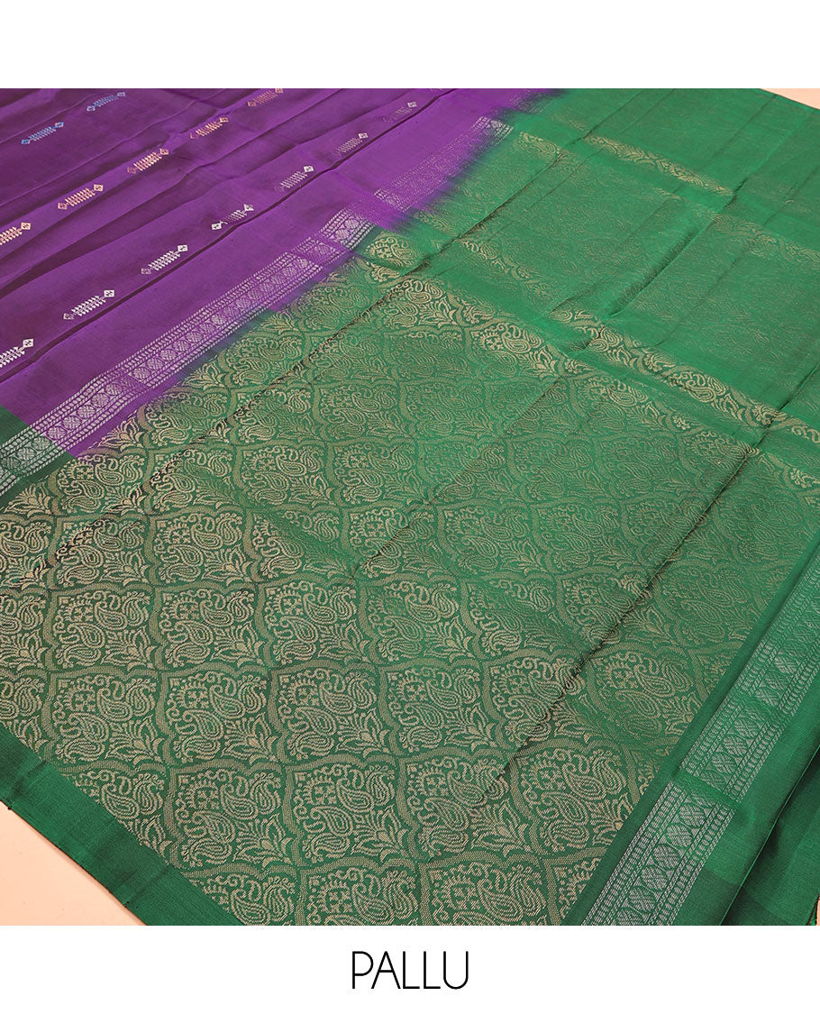 Violet Mayuri Lite Silk Mix Saree