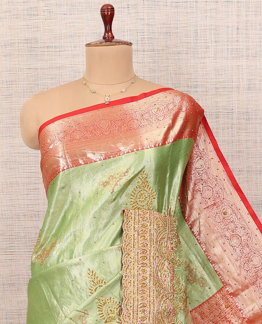 Green Mysore Silk Saree