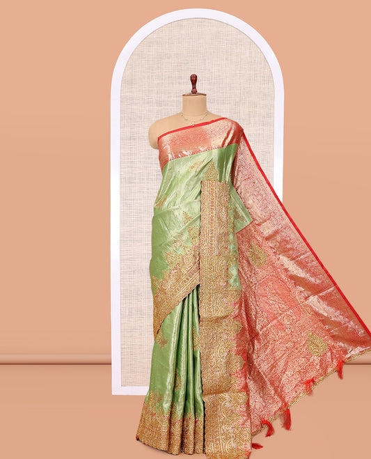 Green Mysore Silk Saree