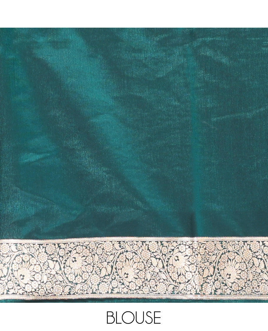 Green Banaras Nylon Saree