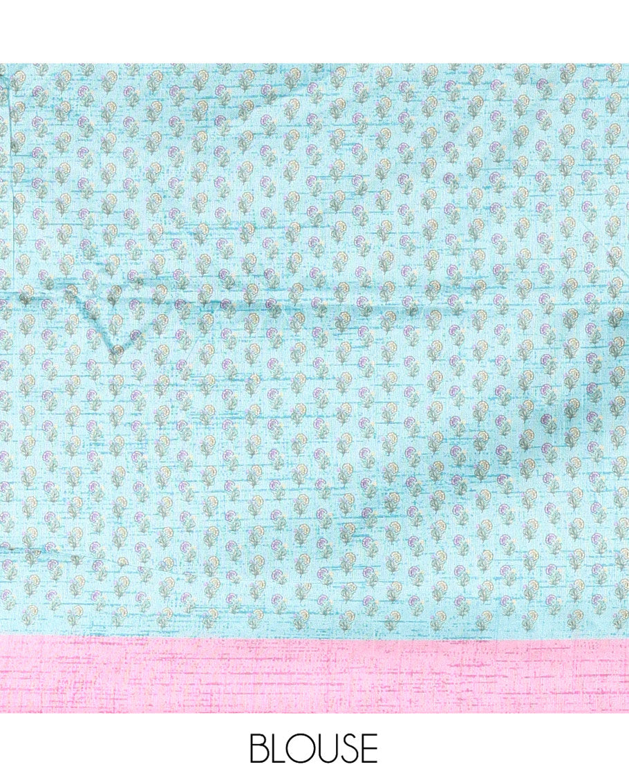 Violet Semi-Tussar Saree
