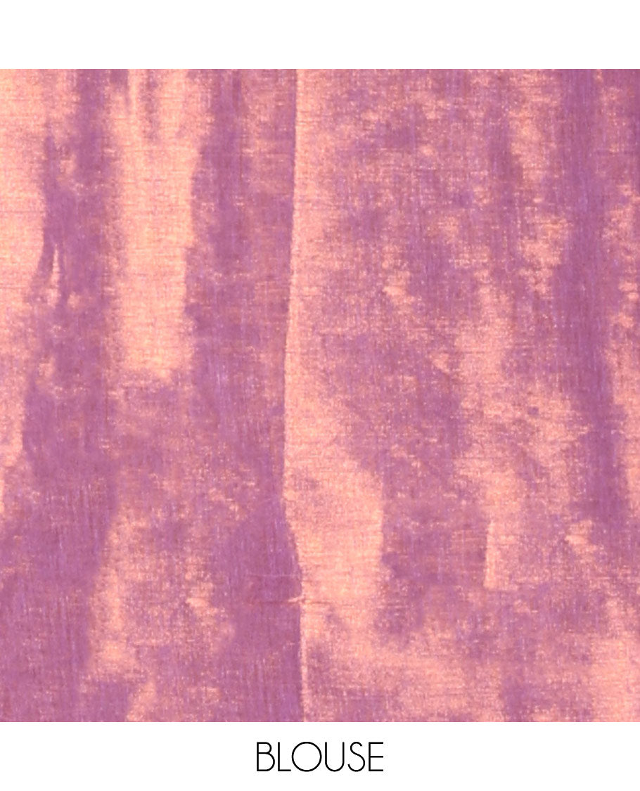 Borderless Violet Plain Khadi Tissue Saree, a Self-Pallu, and Paired with a Matching Blouse