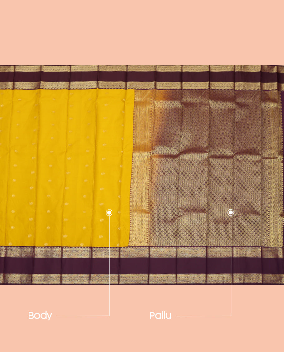 Yellow Budget Silk Saree