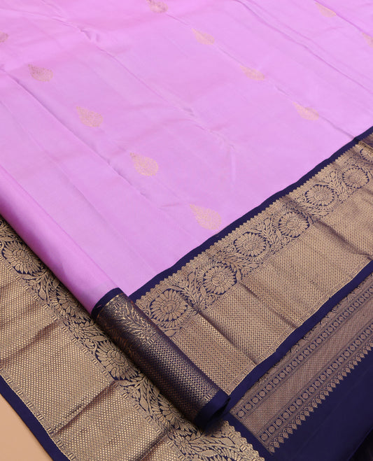 Lavender Kanchipuram Silk Saree