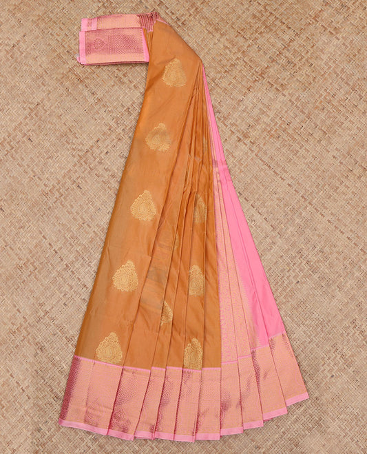 Orange Budget Silk Saree