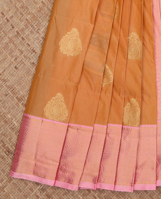 Orange Budget Silk Saree