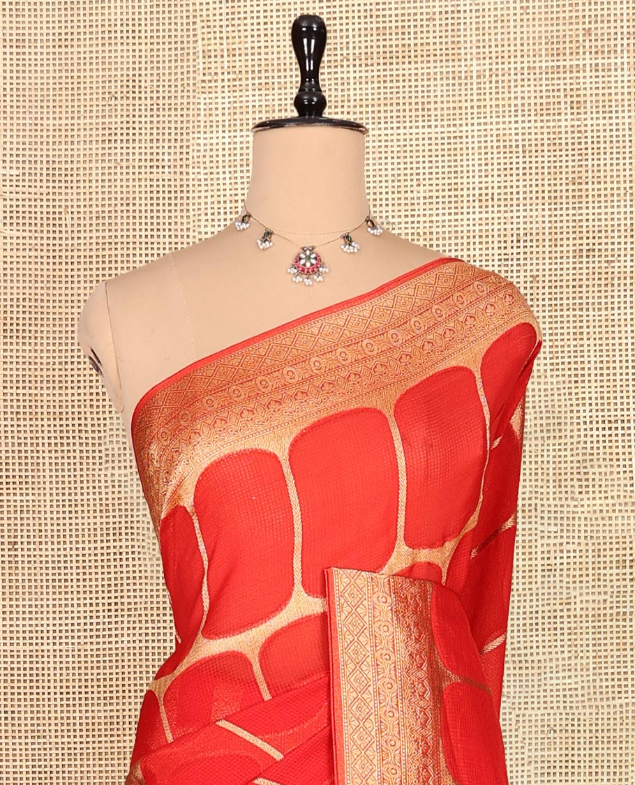 Red Fancy Organza