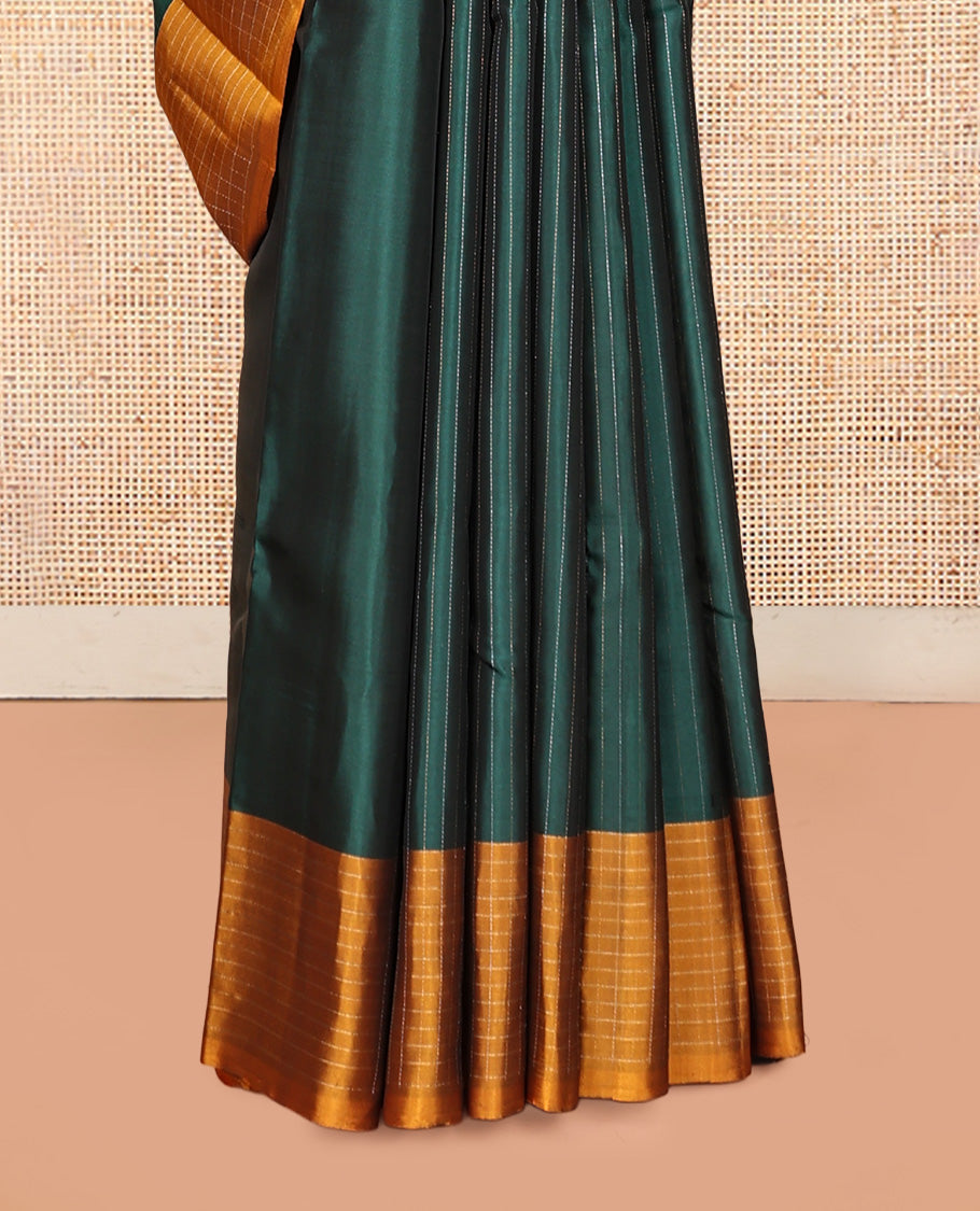 Green Mayuri Lite Silk Mix Saree