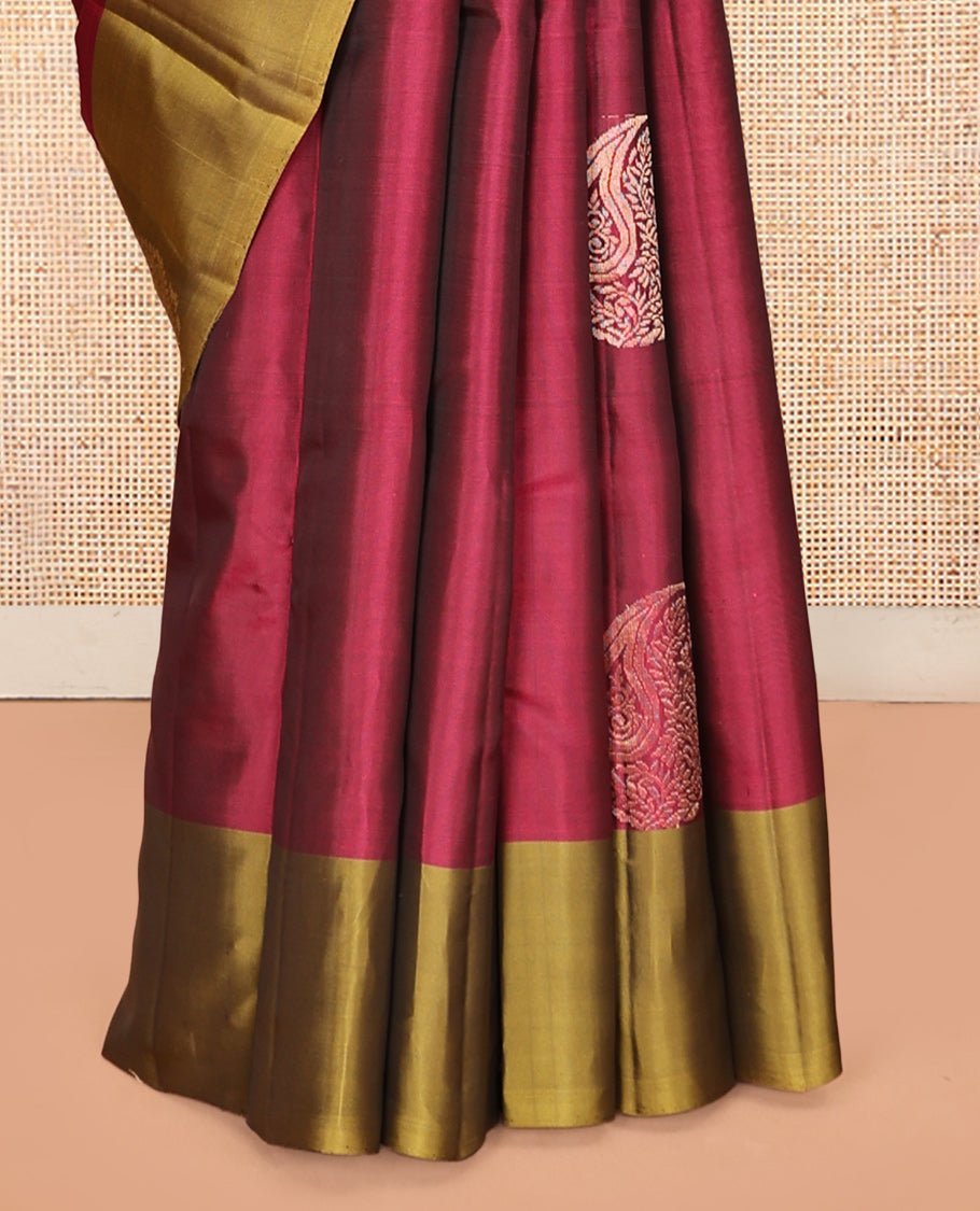 Red Mango Butta Mayuri Lite Silk Mix Saree
