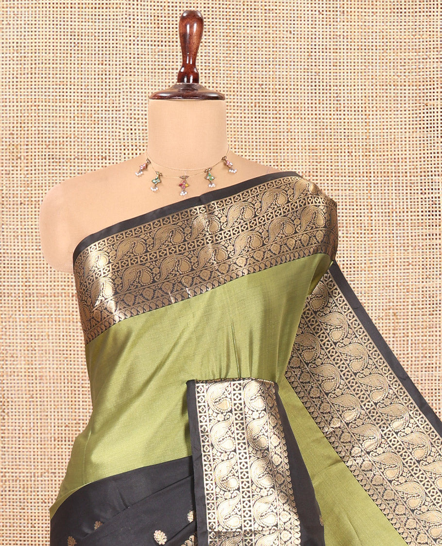Green Semi-Kathan Silk Saree