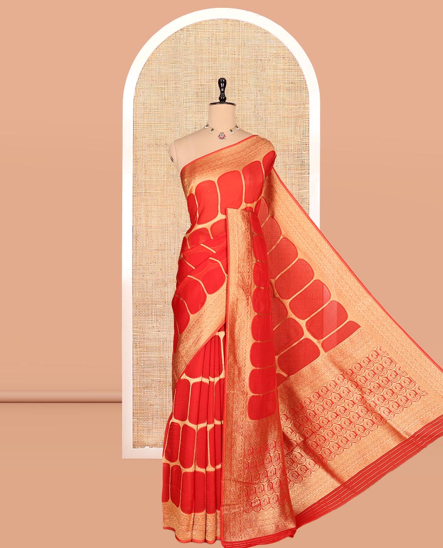 Red Fancy Organza