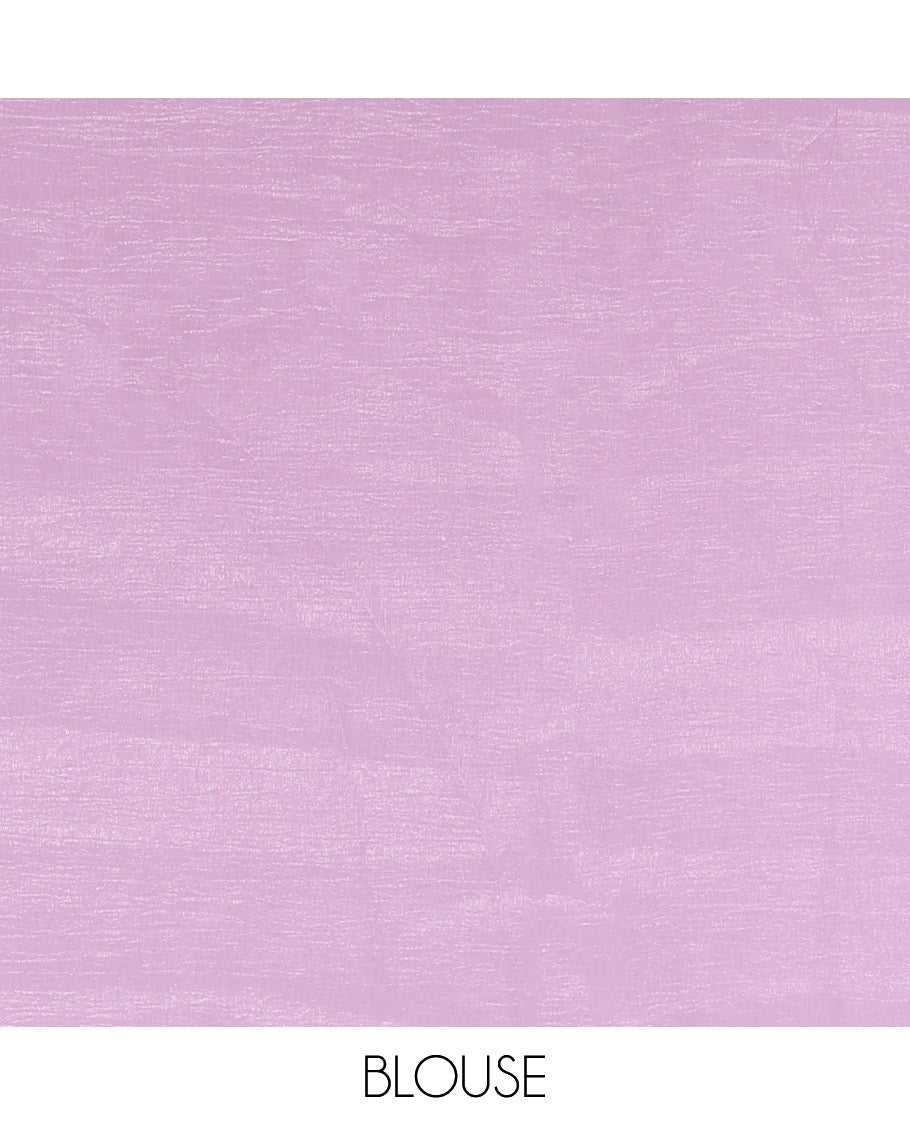 Lavender Fendi Crush Chiffon Saree