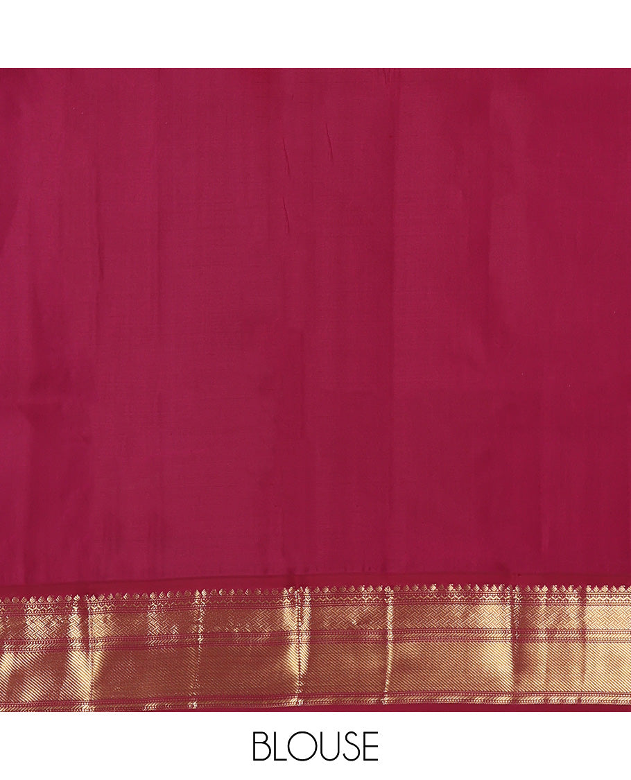 Sandal Kanchipuram Silk Saree