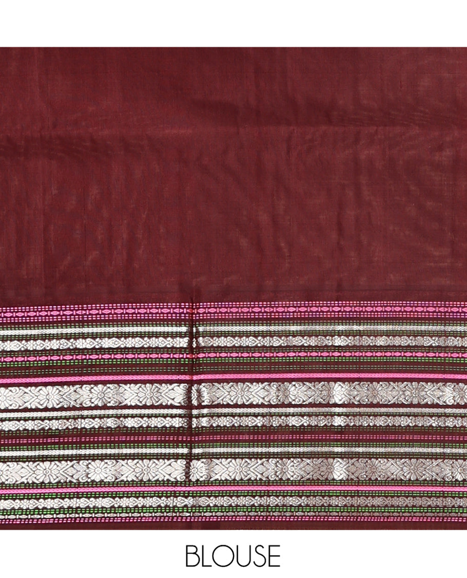 Grey Venkatagiri Silk Saree