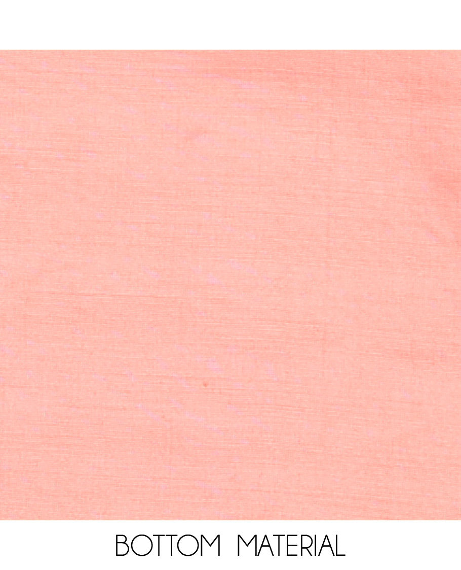 Peach Material Chudidar Set