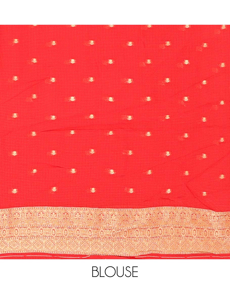 Red Fancy Organza
