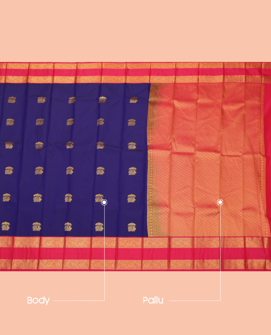 Blue Budget Silk Saree