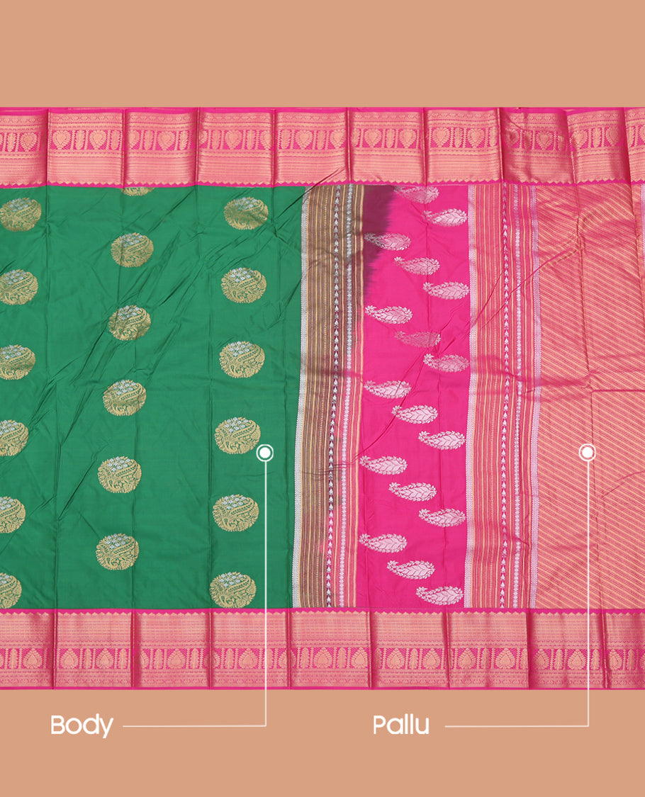 Green Budget Silk Saree