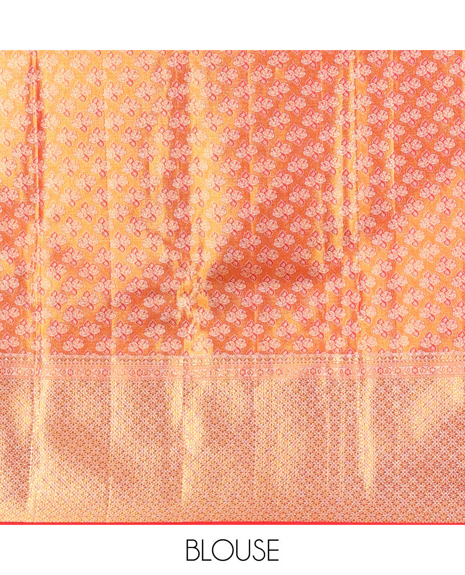 Yellow Kanchipuram Tissue Bridal Silk Saree