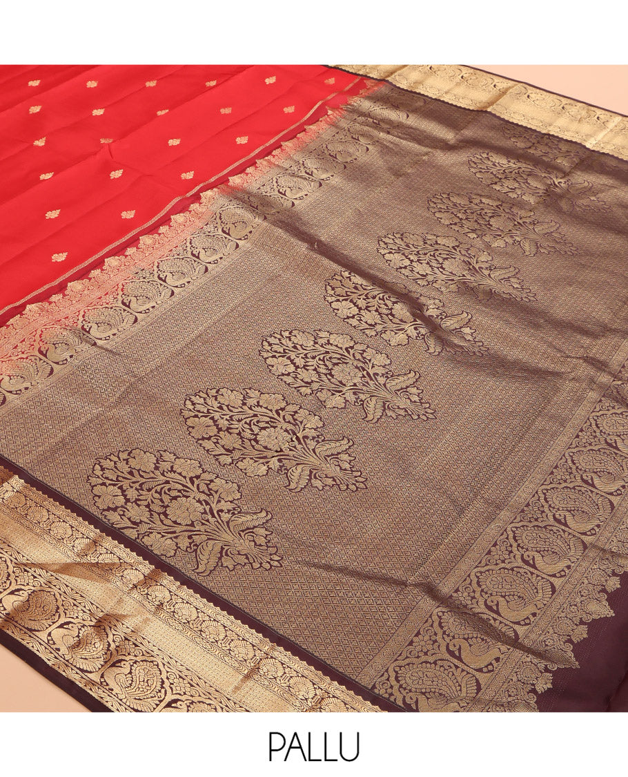 Red Kanchipuram Silk Saree