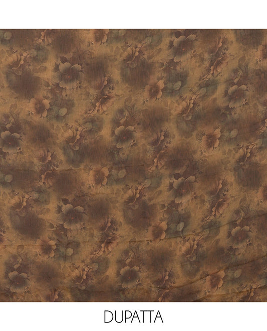 Mehendi Green Material Churidar Set, Decked Up with Swarovski Stone Work Nc Moss Organza Top, Comes with a Plain Santoon Bottom, and Floral Printed Nc Moss Organza Dupatta