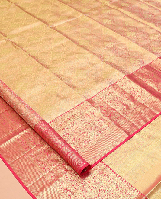Red Kanchipuram Tissue Silk Saree