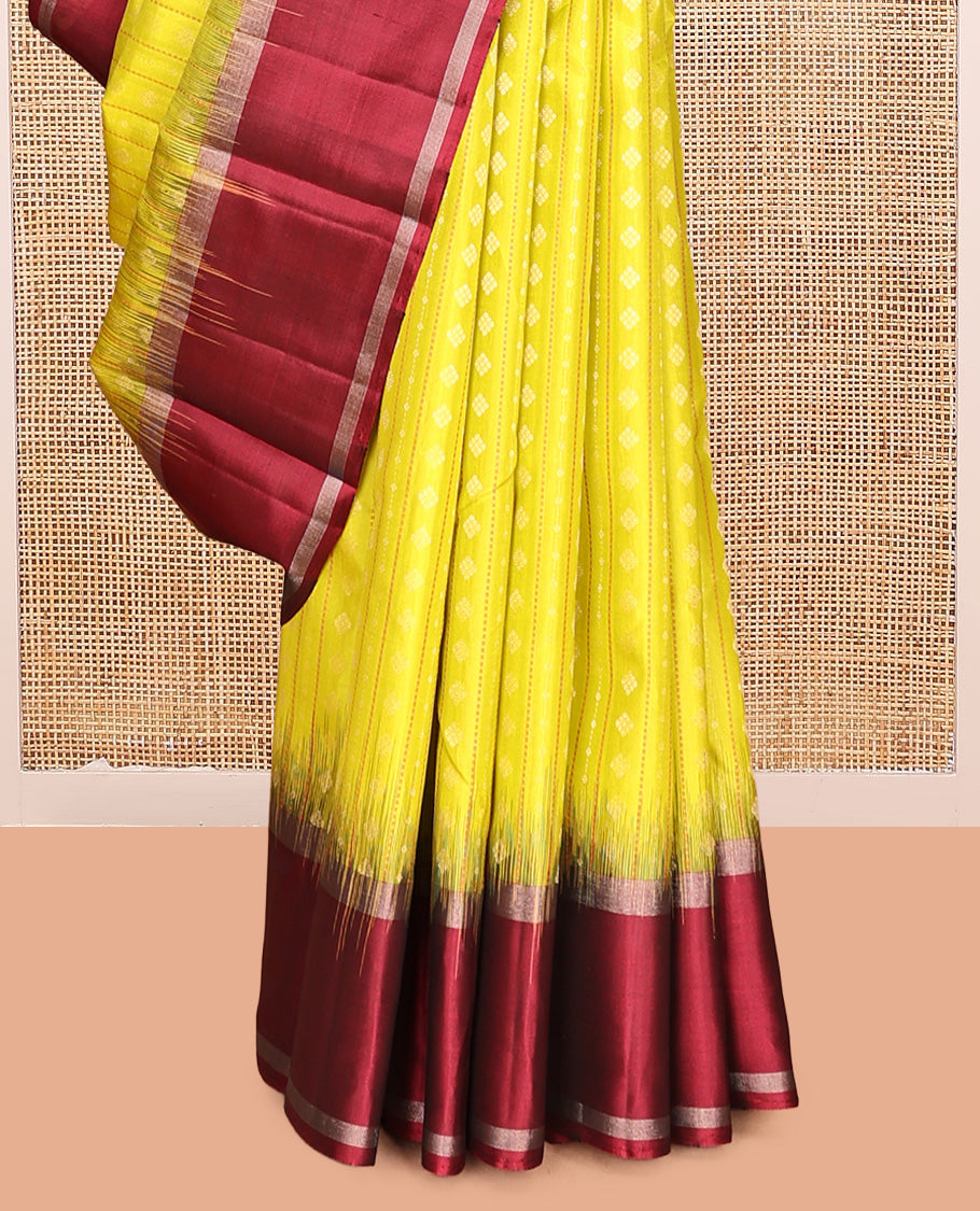 Yellow Mayuri Soft Silk Saree