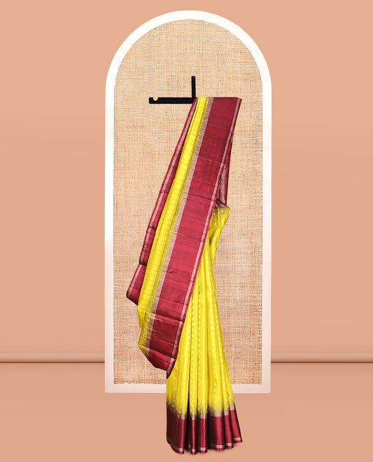 Yellow Mayuri Soft Silk Saree