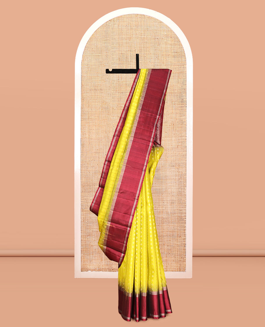 Yellow Mayuri Soft Silk Saree