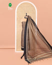 Chikku Mercerised Cotton Material Churidar Set, Subtly Woven Plain with Contrast Traditional Elephant Motif Bordered Top, a Plain Santoon Bottom, and Paired with a Mercerised Cotton Dupatta