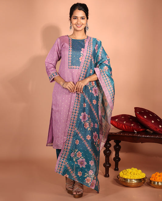 Purple Tissue Readymade Suit