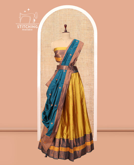 Green Banaras Half-Saree