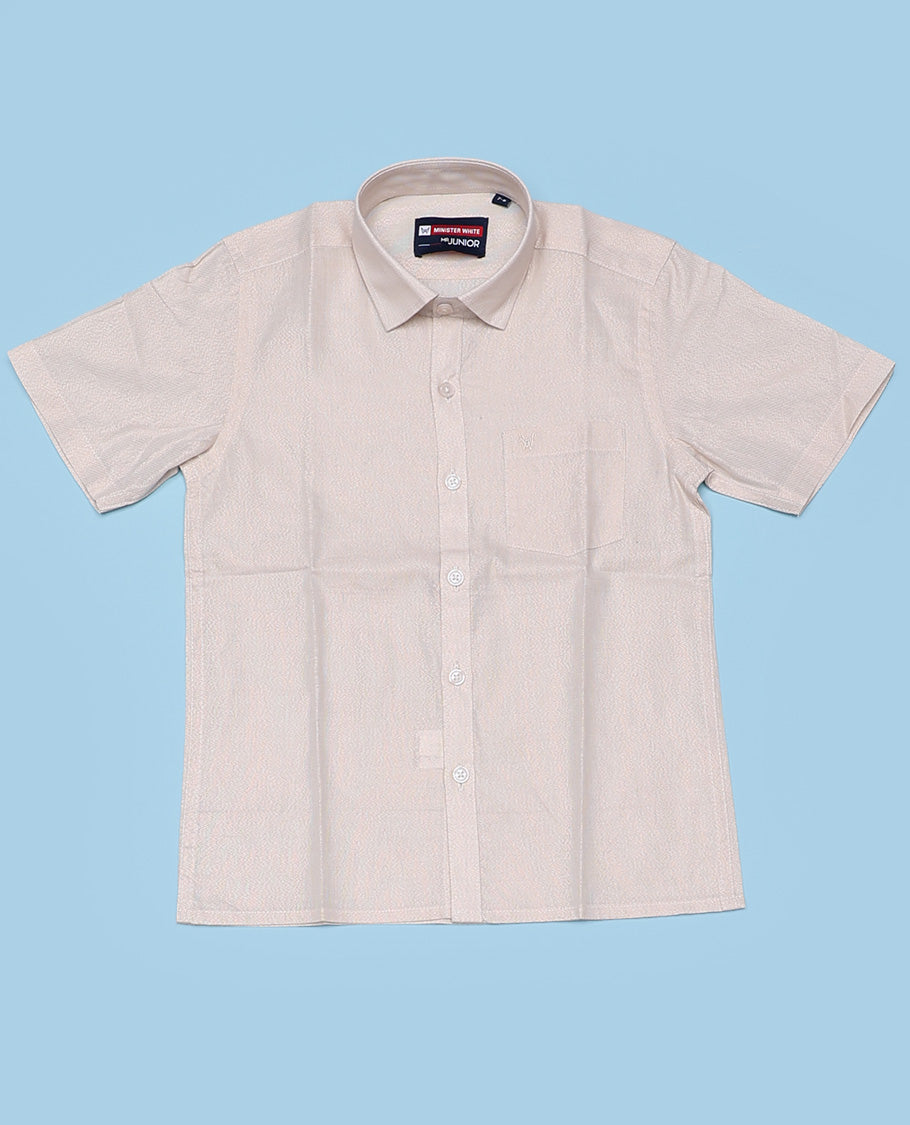 Light Copper cotton shirt with dhoti (ambitious boy)