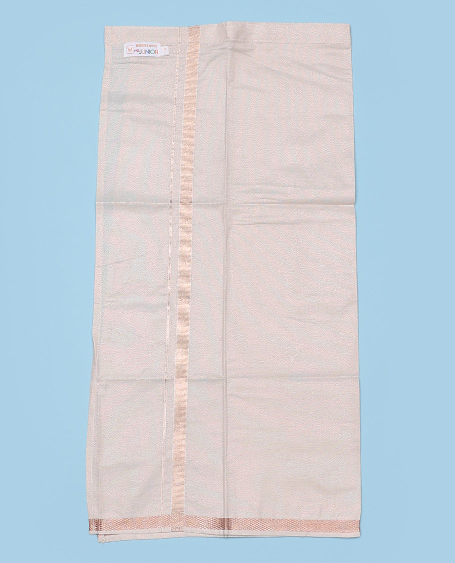 Light Copper cotton shirt with dhoti (ambitious boy)