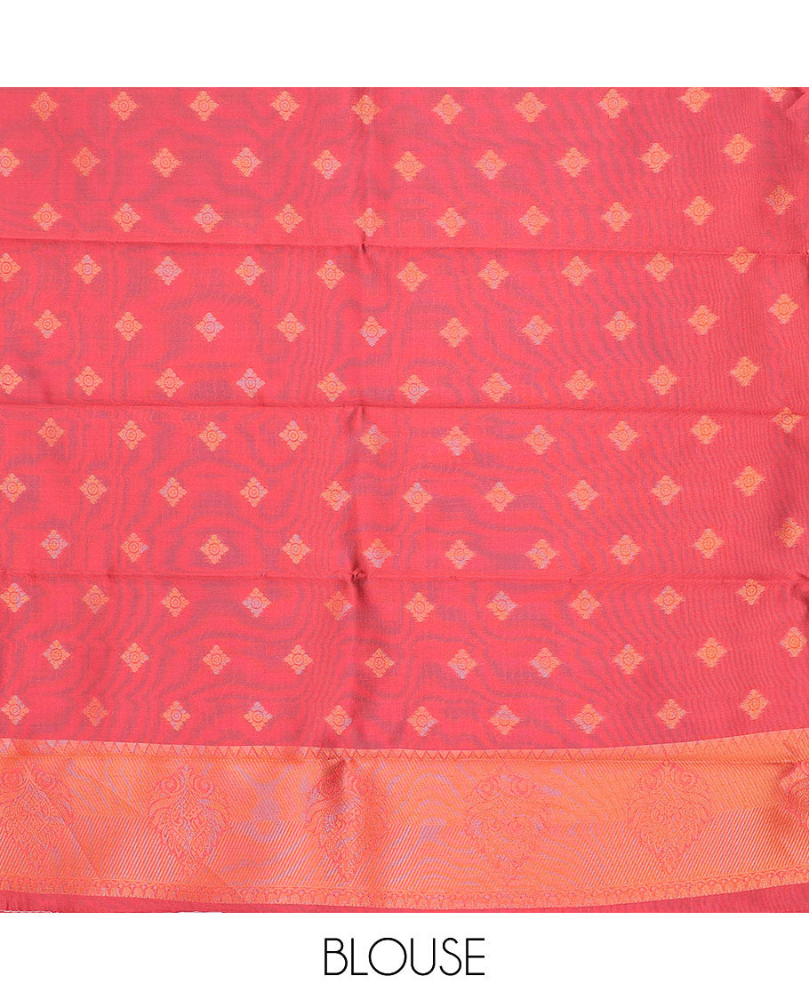 Pack of 2 combo litchi sarees features blue & blue jacquard sarees, traditional motif borders & intricate pallus