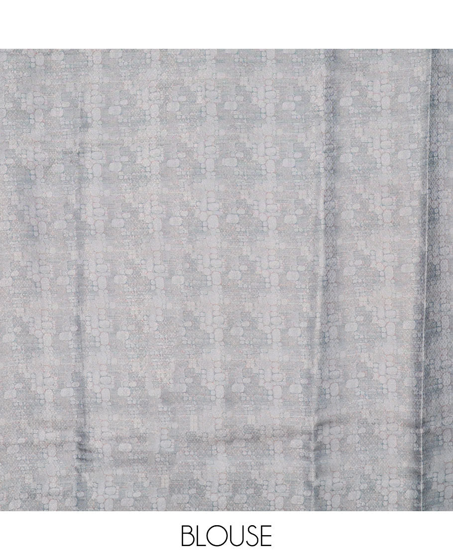 Pack of 2 combo fancy softy sarees, grey butterfly motifs & pink floral vine sarees, contrast traditional motif borders