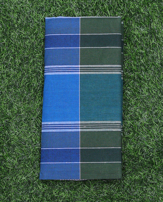 Multi-color checks & stripes design cozy pure cotton lungi